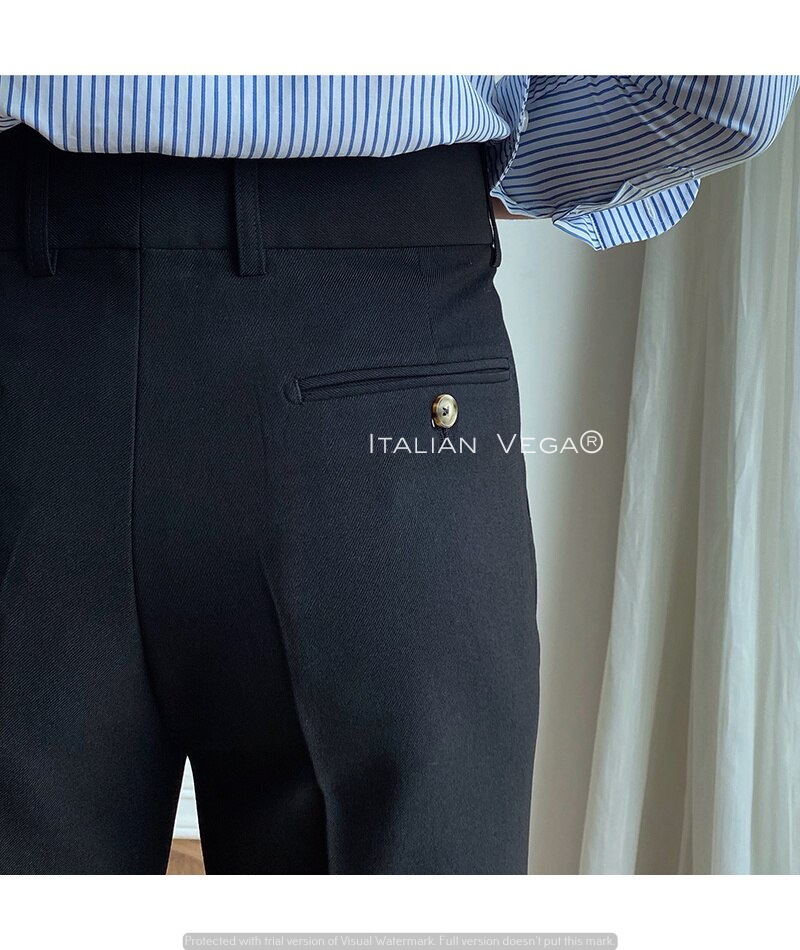 Celana Gurkha Flap Tanda Tangan Hitam Italian Vega®