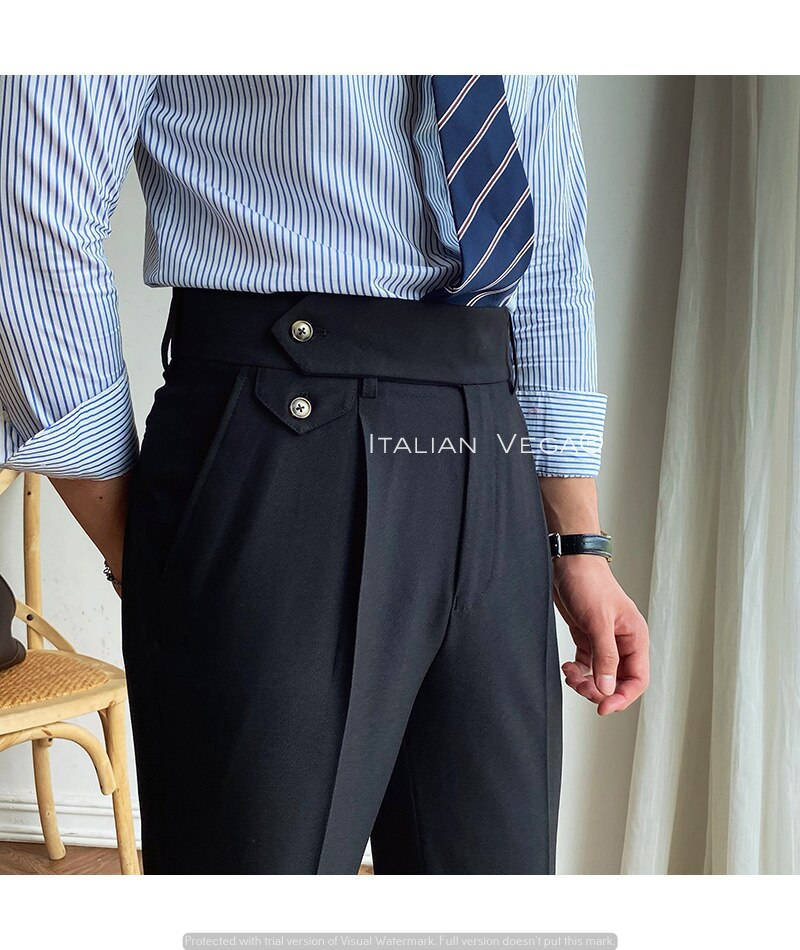 Celana Gurkha Flap Tanda Tangan Hitam Italian Vega®